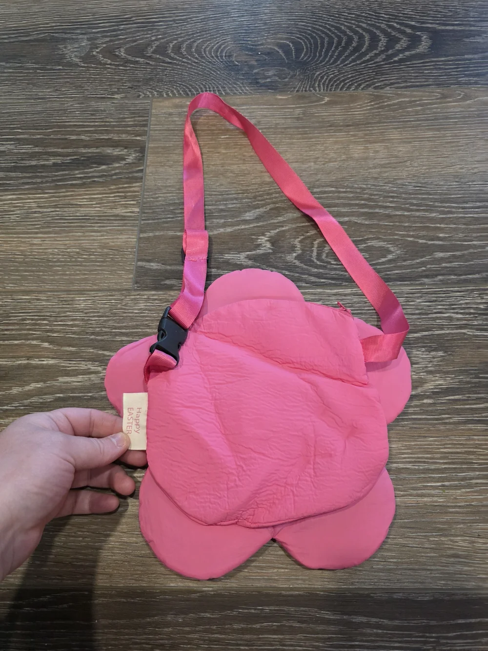 Kids Pink Flower Bag with Yellow Center